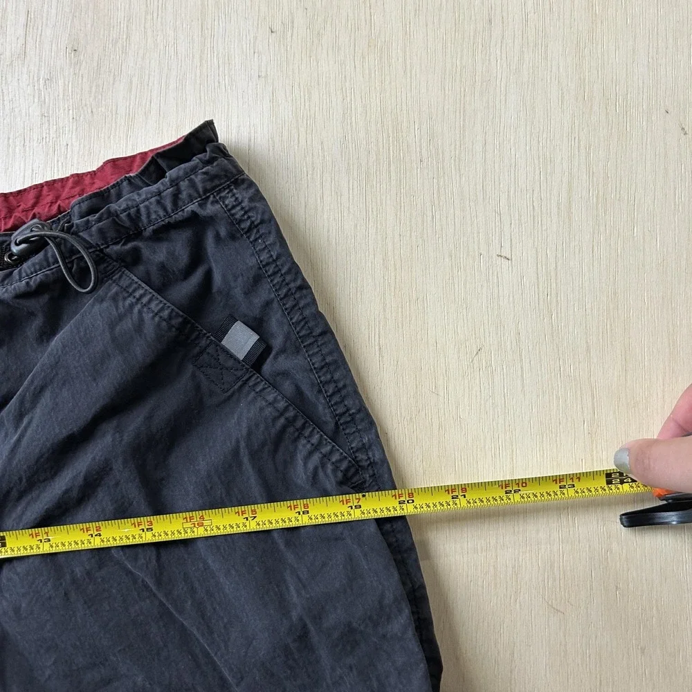Plugg Cargo Shorts Mens Small 28 Black Microfiber Elastic 12 Inseam Outdoor